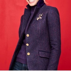 Talbots Aberdeen purple wool blend blazer size 16w